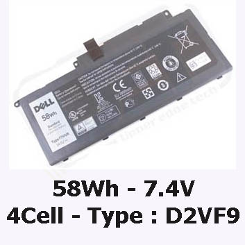 Pin Laptop Dell Vostro 5459 Chính Hãng ( 7.4V, 58Wh )