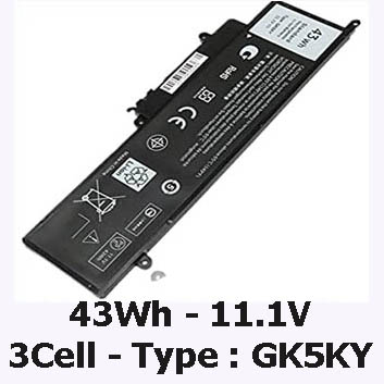 Pin Laptop Dell Inspiron 7558 Chính Hãng ( 11.1V, 43Wh )