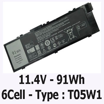 Pin Laptop Dell Precision 7720 Chính Hãng ( 11.4V, 91Wh )