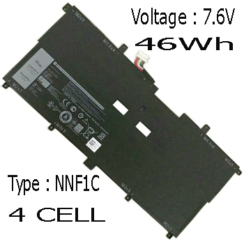 Pin Laptop Dell Xps 13-9365 Chính Hãng ( 7.6V, 46Wh )