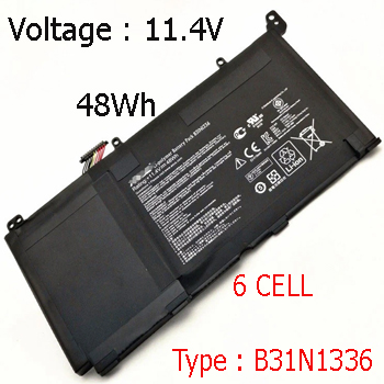 Pin Laptop Asus S551L S551LN S551LA S551 Chính Hãng  ( 11.4V, 48Wh )