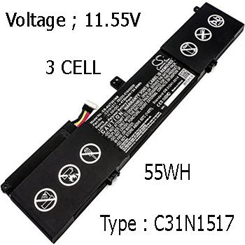 Pin Laptop Asus TP301U TP301UA TP301 Chính Hãng ( 11.55V, 55Wh, )