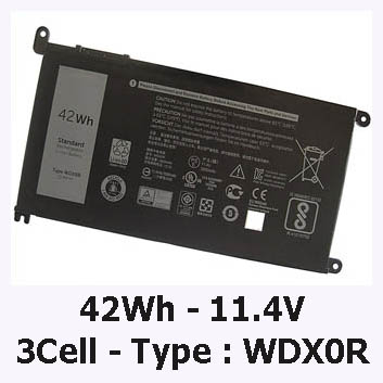 Pin Laptop Dell Vostro 3580 Chính Hãng ( 11.4V, 42Wh )