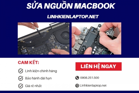 Sửa nguồn Macbook