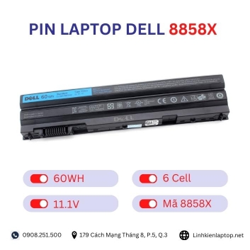 Pin Laptop Dell 8858X Chính Hãng ( 11.1V, 60Wh )