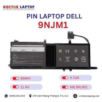 Pin Laptop Dell 9NJM1 Chính Hãng ( 11.4V, 99Wh )