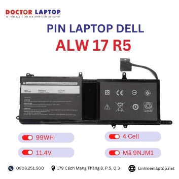 Pin Laptop Dell ALW 17 R5 Chính Hãng ( 11.4V, 99Wh )