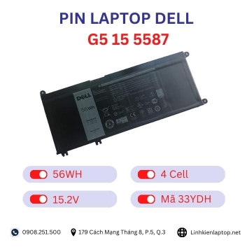 Pin Laptop Dell G5 15 5587 Chính Hãng ( 15.2V, 56Wh )