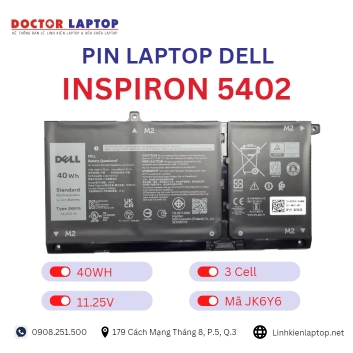 Pin Laptop Dell Inspiron 5402 Chính Hãng ( 11.25V, 40Wh )