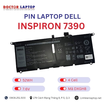Pin Laptop Dell Inspiron 7390 Chính Hãng ( 7.6V, 52Wh )