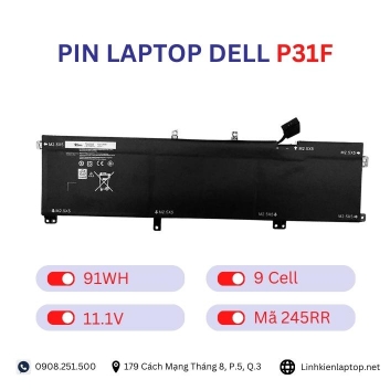 Pin Laptop Dell P31F Chính Hãng ( 11.1V, 91Wh )