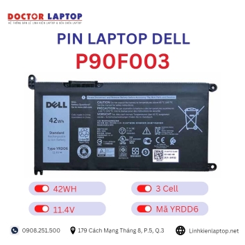Pin Laptop Dell P90F003 Chính Hãng ( 11.4V, 42Wh )