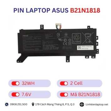 Pin laptop Asus B21N1818