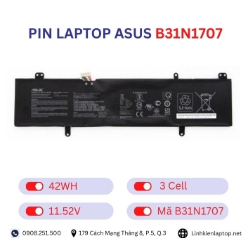 Pin laptop Asus B31N1707