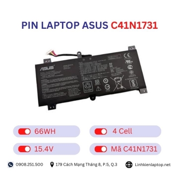 Pin laptop Asus C41N1731