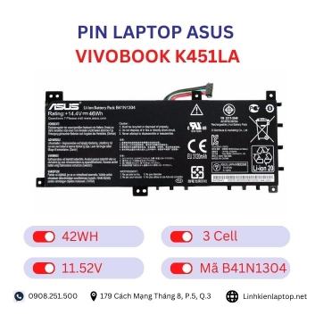 Pin Laptop Asus VivoBook K451LA