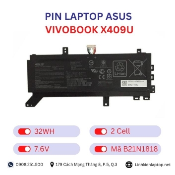 Pin Laptop Asus VivoBook X409U