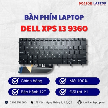Bàn phím Laptop Dell XPS 13 9360